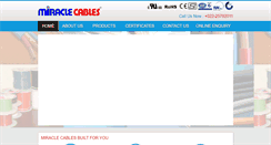 Desktop Screenshot of miraclecables.com