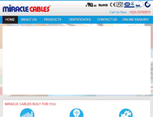 Tablet Screenshot of miraclecables.com